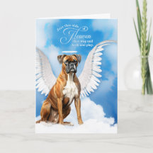 Verlust eines Boxer Dog Angel Pet Beileids