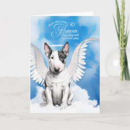 Verlust eines Bull Terrier Dog Angel Beileid Karte
