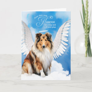 Verlust eines Collie Dog Pet Beileids Karte