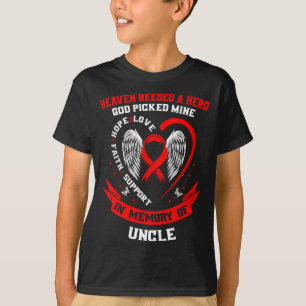 Verlust eines geliebten Menschen Onkel Herzkrankhe T-Shirt