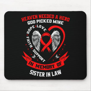 Verlust eines geliebten Menschen Schwägerin Herzer Mousepad