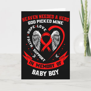 Verlust eines geliebten Menschen Sohn Herzkrankhei Karte