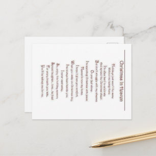 Verlust eines Geliebten Postkarte