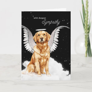 Verlust eines Golden Retriever Beileids Karte