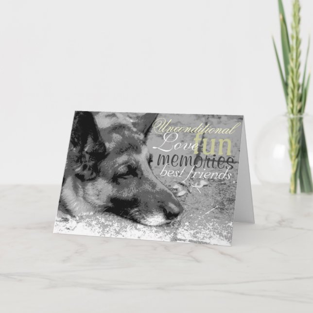 Verlust eines Haustieres Karte (Vorderseite)