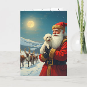 Verlust eines Haustieres zu Weihnachten gefaltete Dankeskarte