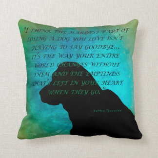 Verlust eines Hundes Kissen