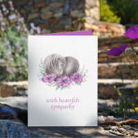 Verlust eines Pferdeherzes Poppies Aquarell