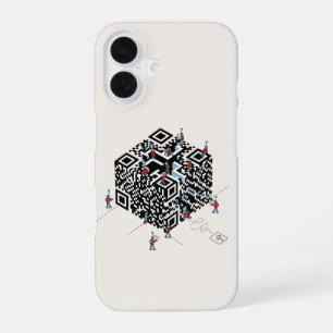 Verlust im QR-Code - Geek Maze Art iPhone 16 Hülle