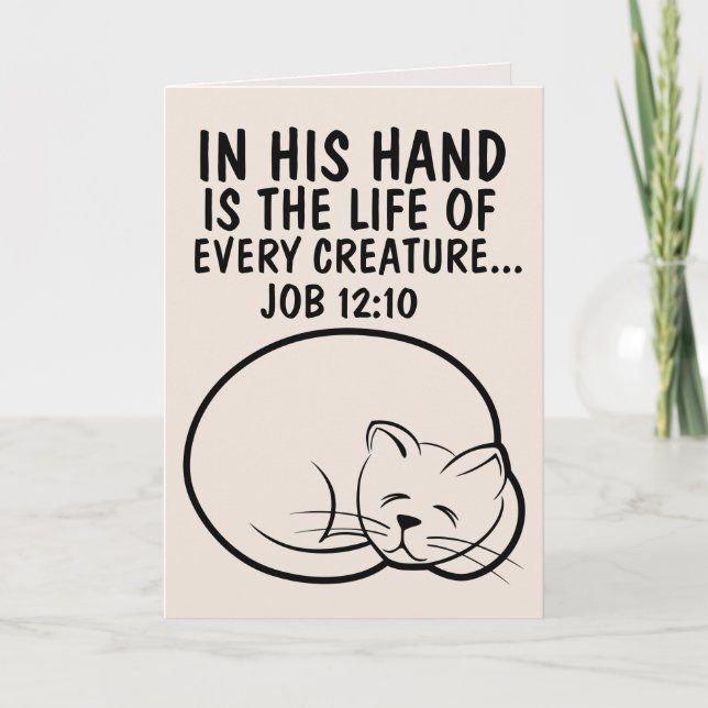 VERLUST VON CAT-BEILEID VERDOLENZT PET-KARTEN KARTE (Vorderseite)