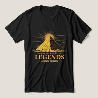 Vermächtnis Bleibt Ägypten-Pyramide-Shirt Tri-Blend Shirt