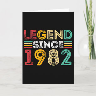 Vermächtnis seit 1982 Vintager Geburtstag Geboren  Karte
