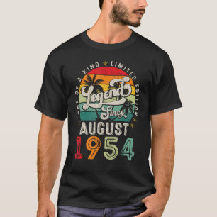 Vermächtnis seit August 1954 69. Geburtstag Männer T-Shirt