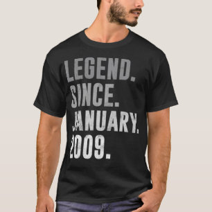 Vermächtnis seit Januar 2009 13. Geburtstag Vintag T-Shirt