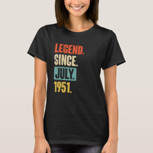 Vermächtnis seit Juli 1951 71 Jahr 71. Geburtstag T-Shirt