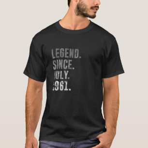Vermächtnis seit Juli 1961 60. Geburtstag Vintag 1 T-Shirt