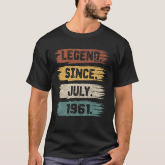 Vermächtnis seit Juli 1961 61 Jahre alt 61. Geburt T-Shirt