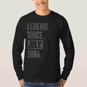 Vermächtnis seit Juli 2006 16 Jahre alt 16. Geburt T-Shirt