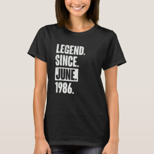 Vermächtnis seit Juni 1986 36 Jahre 36 Geburtstag T-Shirt