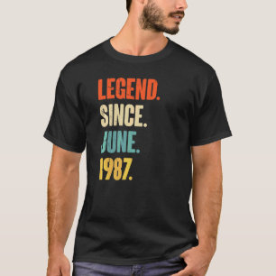 Vermächtnis seit Juni 1987 35 Jahre alt 35. Geburt T-Shirt