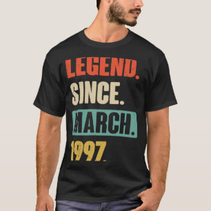 Vermächtnis seit März 1997 Geburtstag 26. Dekorati T-Shirt