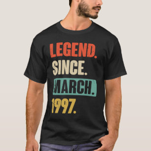 Vermächtnis seit März 1997 Geburtstag 26. Dekorati T-Shirt