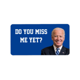 Vermagst du Joe Biden noch? Adressaufkleber