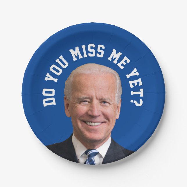Vermagst du Joe Biden noch? Pappteller (Vorderseite)