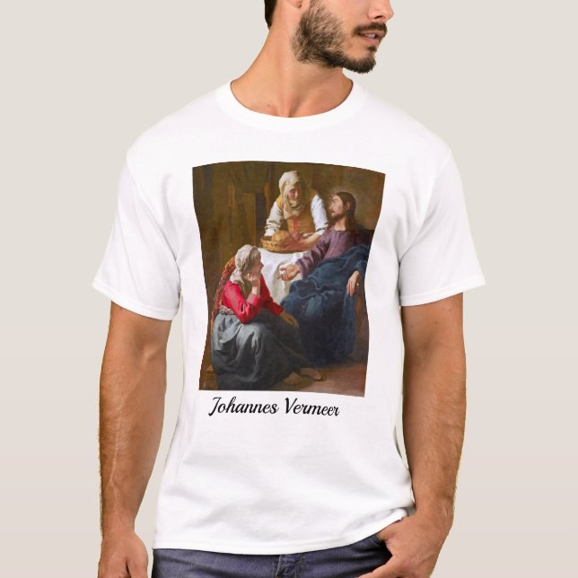 Vermeer - Christus im Haus von Martha und Maria T-Shirt (Vorderseite)