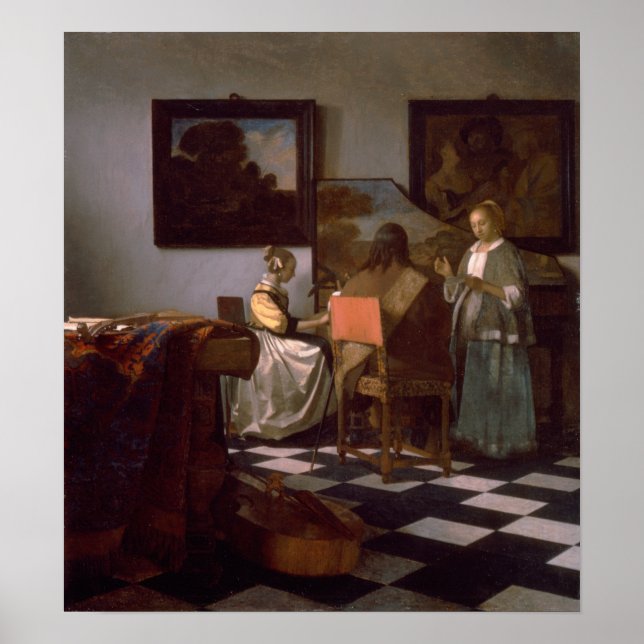 Vermeer - Das Konzert 1666 Poster (Vorne)