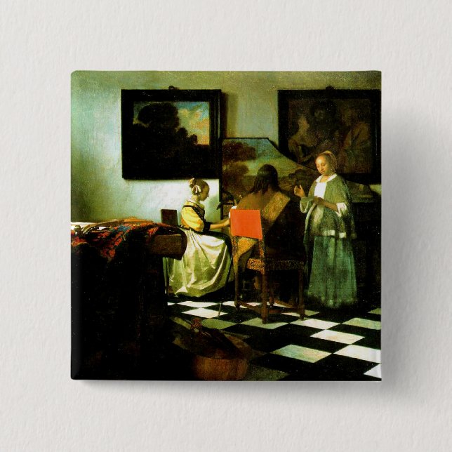 Vermeer: Das Konzert Button (Vorderseite)