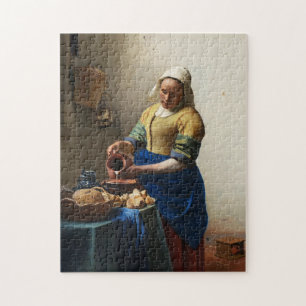 Vermeer das Milkmaid-Puzzlespiel Puzzle