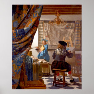 Vermeer - die Kunst der Malerei Poster