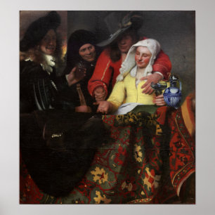 Vermeer - Die Kupplerin 1656 Poster