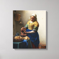 Vermeer Die Milchmädchen-Leinwand