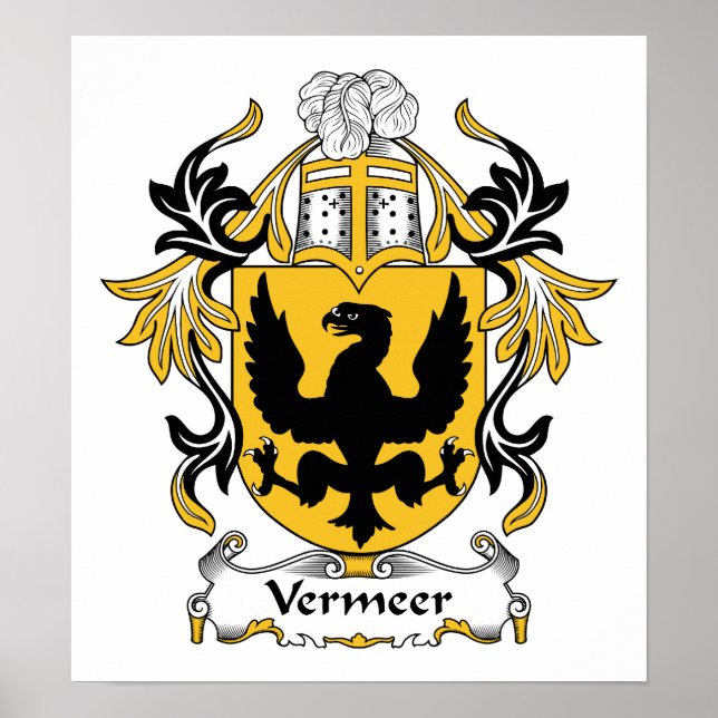 Vermeer Familienwappen Poster (Vorne)