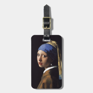 Vermeer Girl Pearl Earring Masterpiece Malerei Gepäckanhänger
