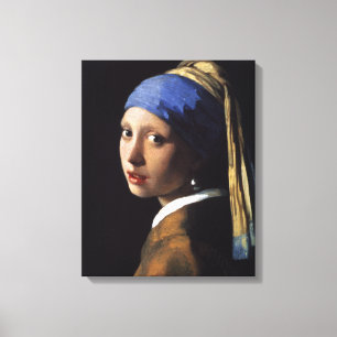 Vermeer Girl Pearl Earring Masterpiece Malerei Leinwanddruck