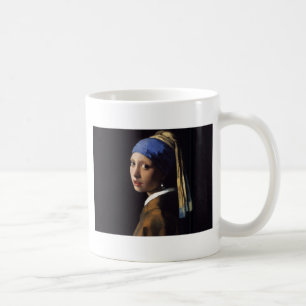 Vermeer Girl Pearl Earring Masterpiece Malerei Tasse