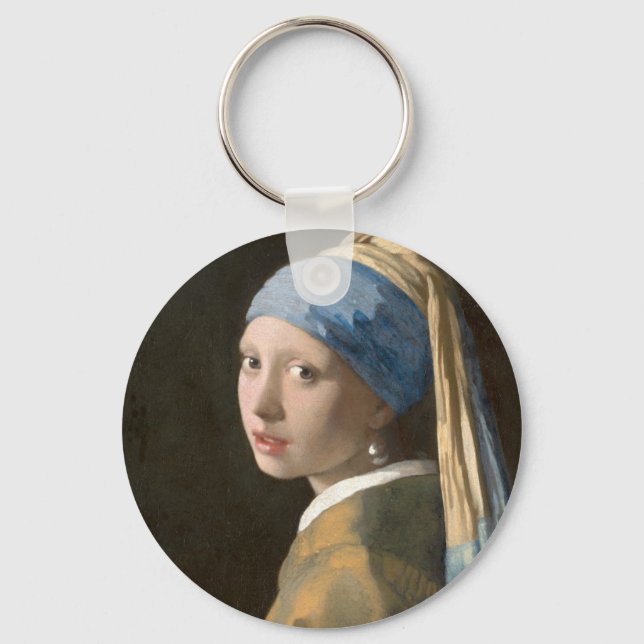 VERMEER Girl with Pearl Earring Schlüsselanhänger (Vorderseite)