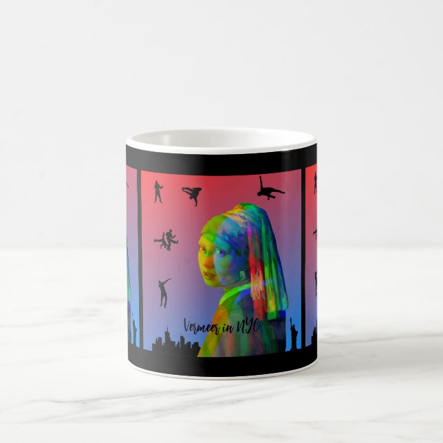 Vermeer in NYC Kaffeetasse (Mittel)