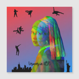 Vermeer in NYC Magnetkarte