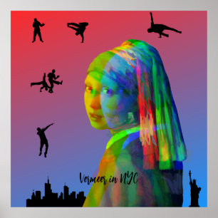 Vermeer in NYC Poster