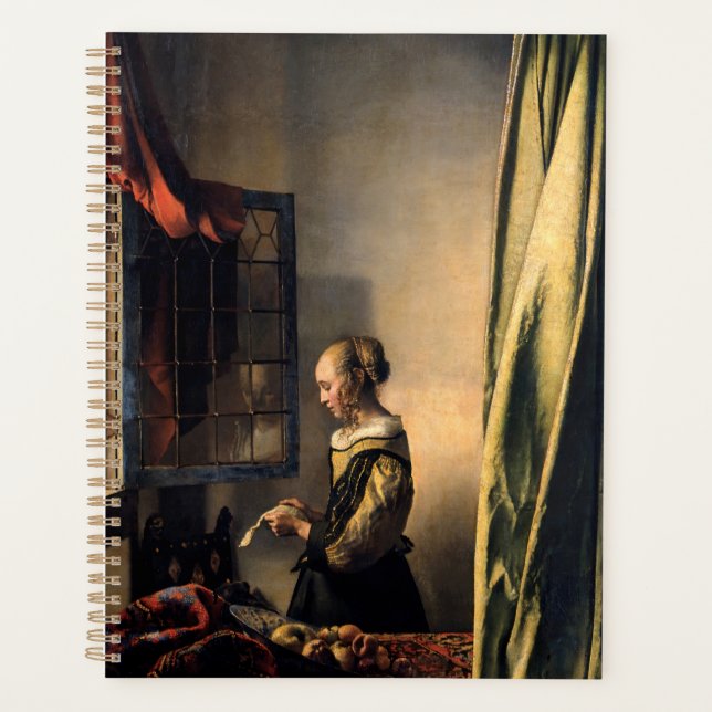Vermeer - Mädchen, die einen Buchstaben in einem o Planer (Vorderseite)