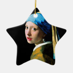 Vermeer - Mädchen mit einem Perlen-Ohrring Keramikornament