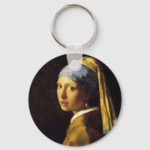 Vermeer Mädchen mit einem Perlenohrring Fine Art Schlüsselanhänger