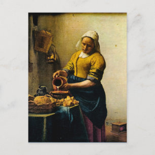 Vermeer’s Maidendent Pouring Milk (Circa 1660) Postkarte