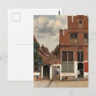 Vermeer - The Little Street Fine Art Postkarte
