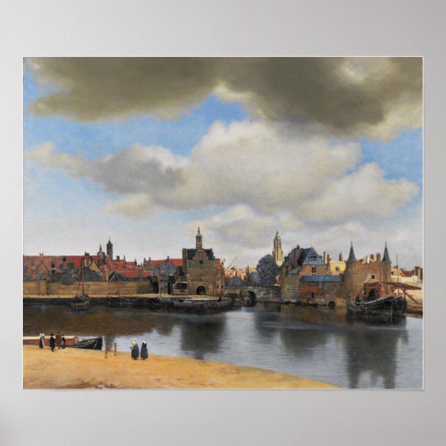 Vermeer - View Of Delft 1663 Poster (Vorne)