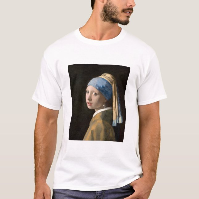 Vermeer's Girl mit Perlenohrring T-Shirt (Vorderseite)